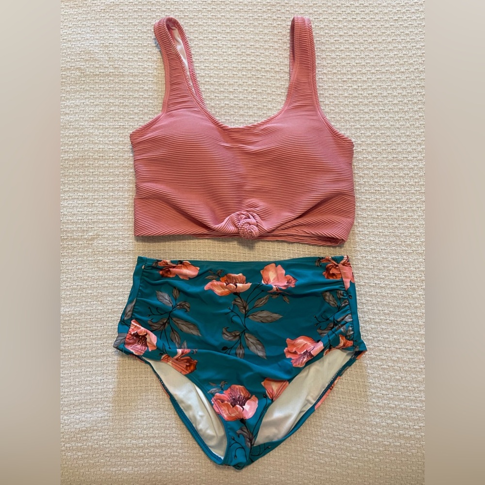 Coral Reef brand women’s high wasted swim suit